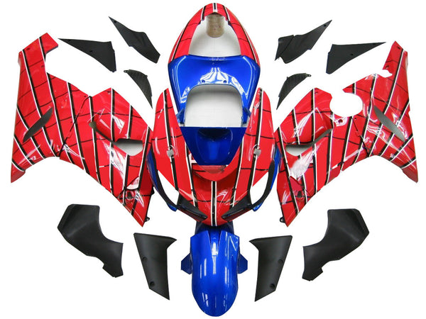 Fairings 2005-2006 Kawasaki ZX6R 636 Red &amp; Blue Spider Man Generic