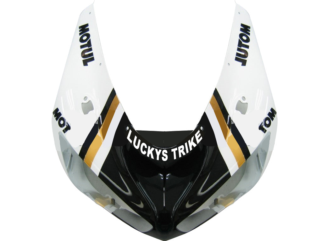 Fairings 2005-2006 Kawasaki ZX6R 636 Black White Lucky Strike Ninja  Generic