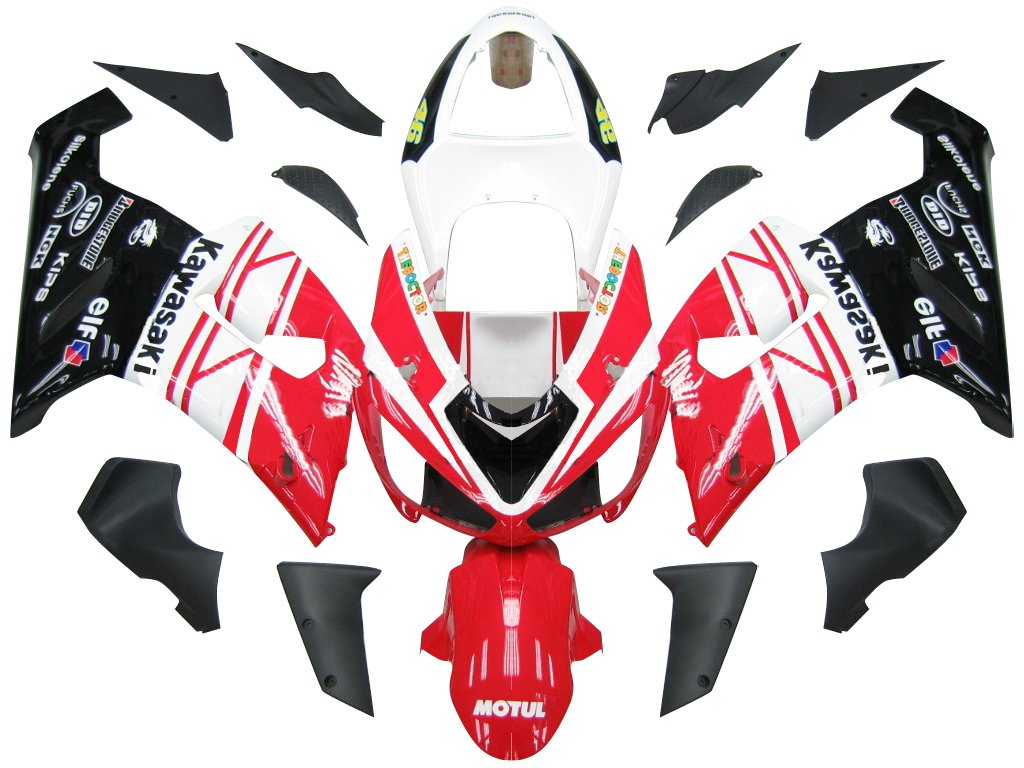 ZX6R 636 (2005-2006) Bodywork Fairing ABS Injection Molded Plastics Set 32 Color Generic