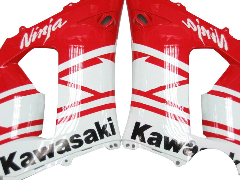 Fairings 2005-2006 Kawasaki ZX6R 636 Red White Black Ninja  Generic