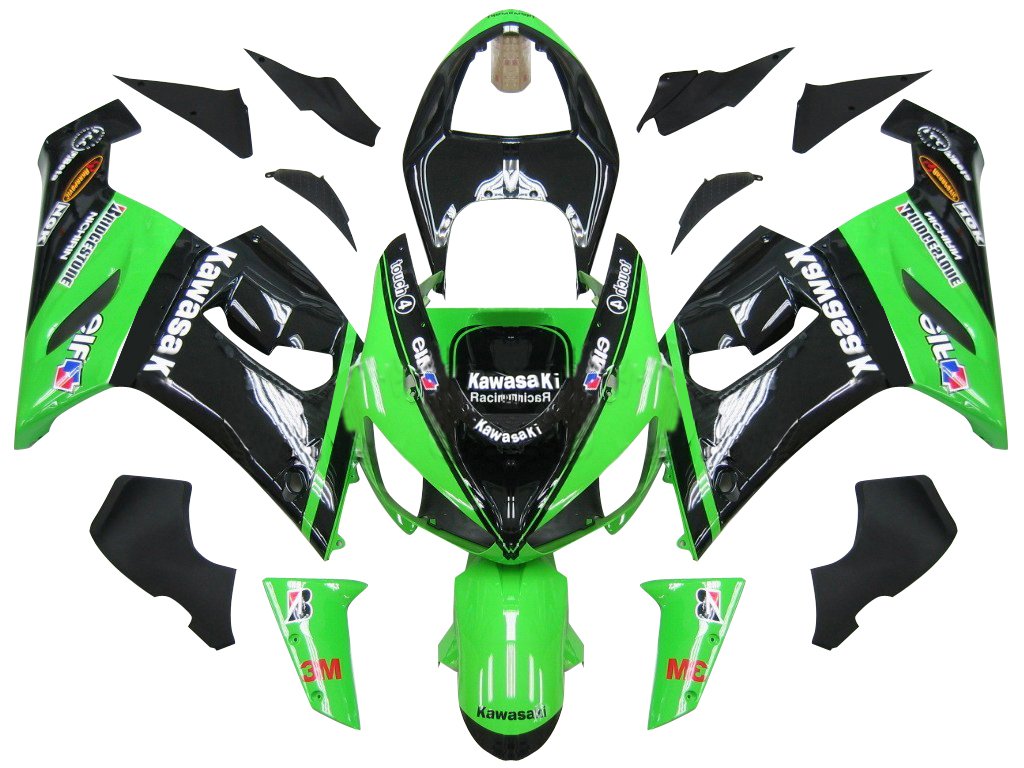 ZX6R 636 (2005-2006) Bodywork Fairing ABS Injection Molded Plastics Set 32 Color Generic