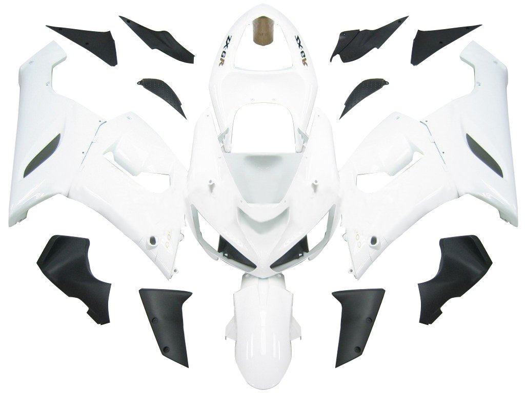 ZX6R 636 (2005-2006) Bodywork Fairing ABS Injection Molded Plastics Set 32 Color Generic