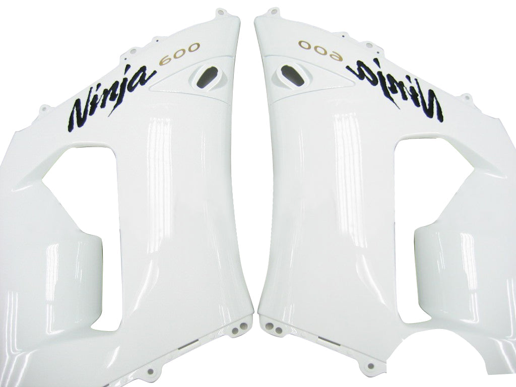 Fairings 2005-2006 Kawasaki ZX6R 636 White ZX6R Ninja  Generic