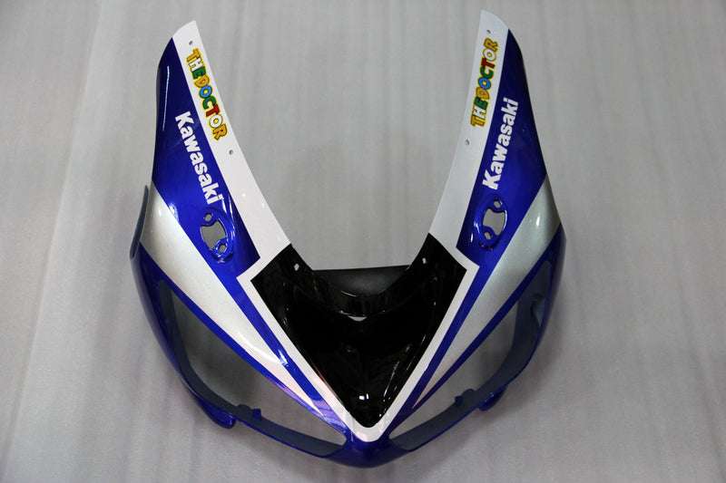 Carenados 2005-2006 Kawasaki ZX6R ZX636 Azul Blanco FIAT Genérico