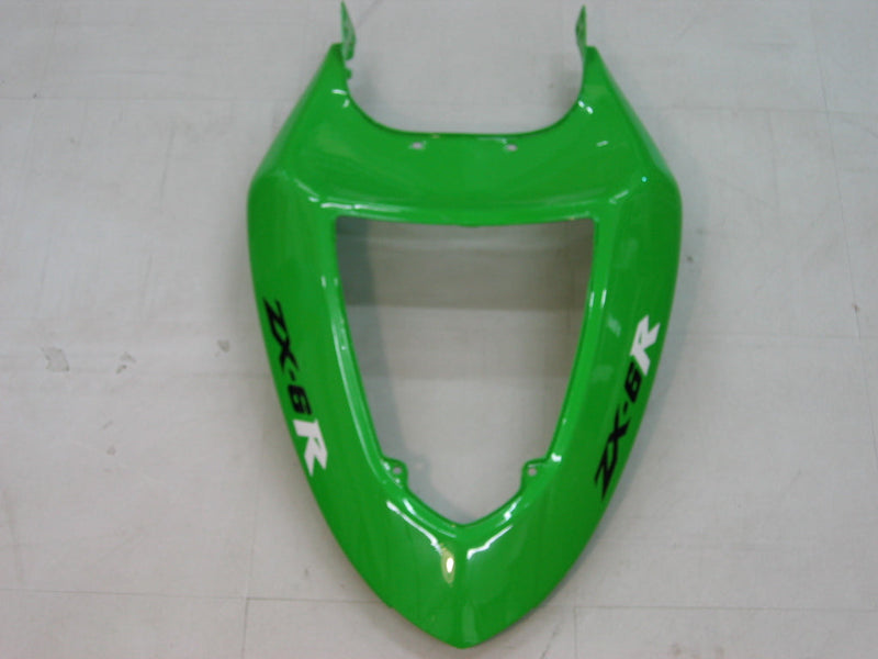 Fairings 2005-2006 كاواساكي ZX6R 636 أخضر أسود نينجا عام