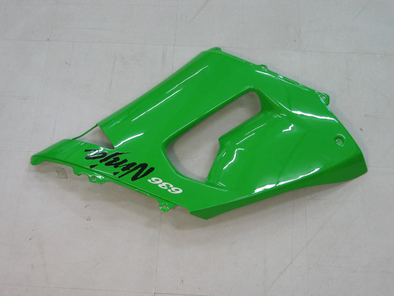 Fairings 2005-2006 كاواساكي ZX6R 636 أخضر أسود نينجا عام