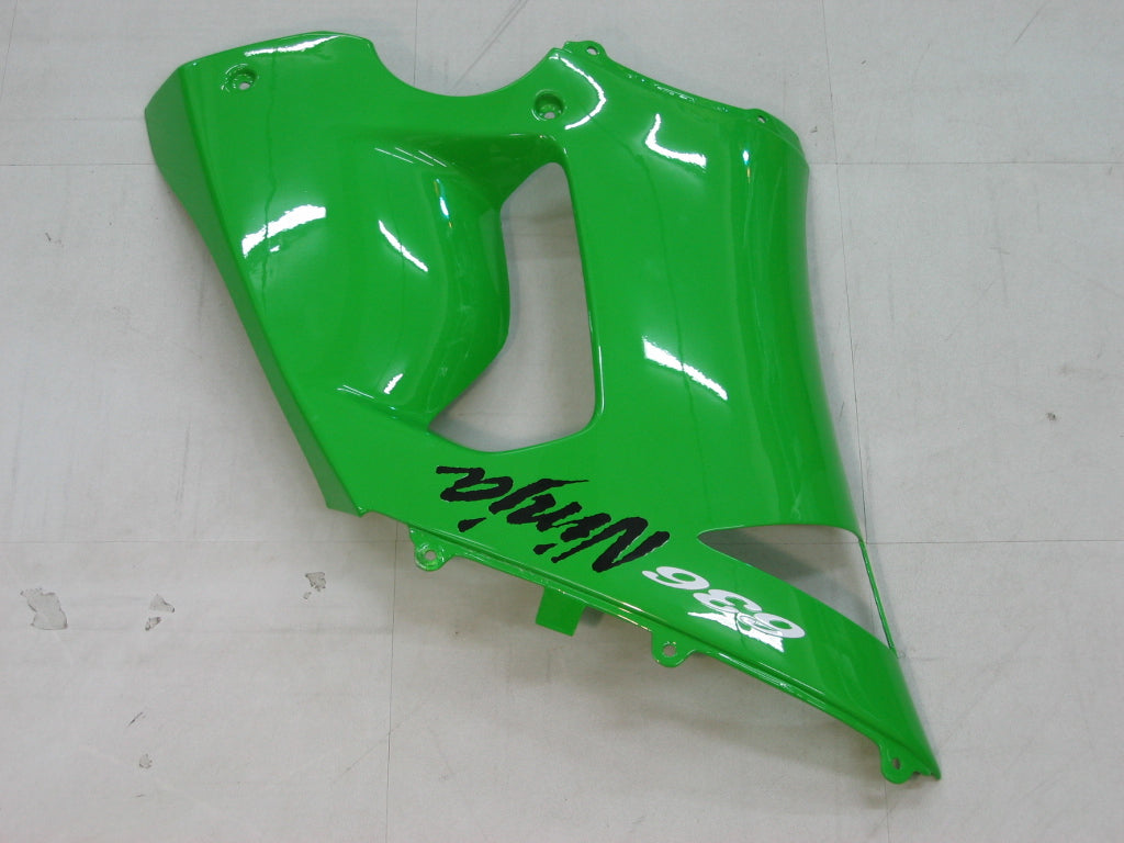 Fairings 2005-2006 Kawasaki ZX6R 636 Green Black Ninja   Generic