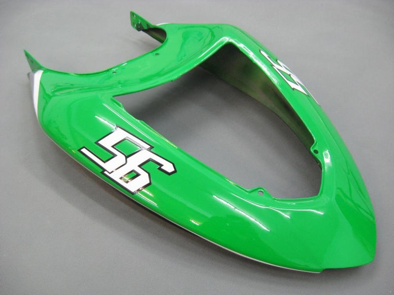 Fairings 2005-2006 Kawasaki ZX6R 636 أخضر أسود رقم 56 ناكانو عام