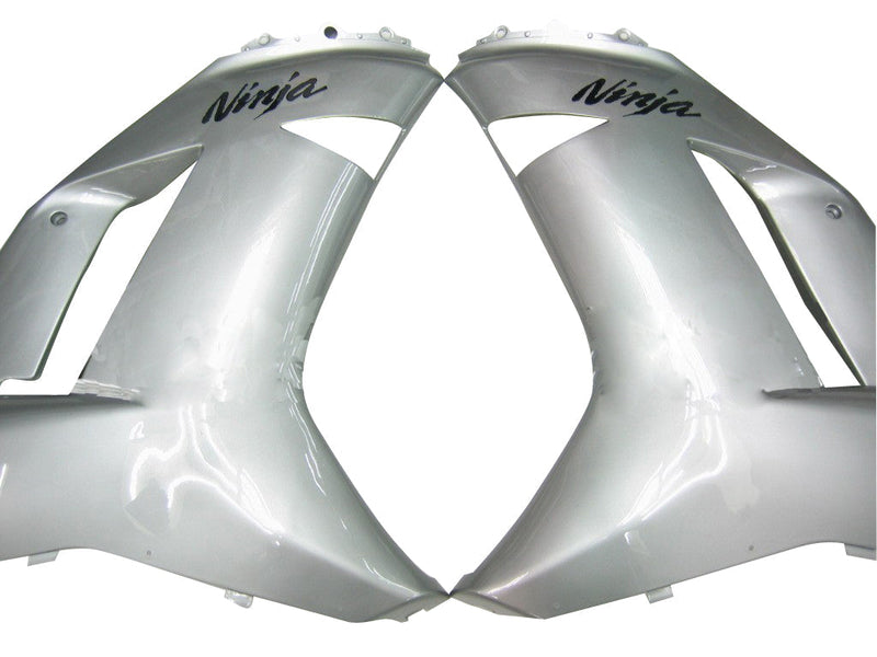 Carenados 2007-2008 Kawasaki ZX6R ZX636 Plata Ninja ZX6R Genérico