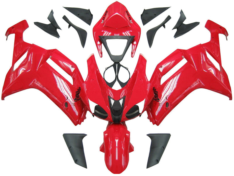 Carenados 2007-2008 Kawasaki ZX6R ZX636 Rojo Ninja ZX6R Genérico