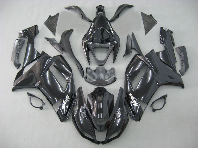 Fairings 2007-2008 Kawasaki ZX6R ZX636 Black Ninja  Generic