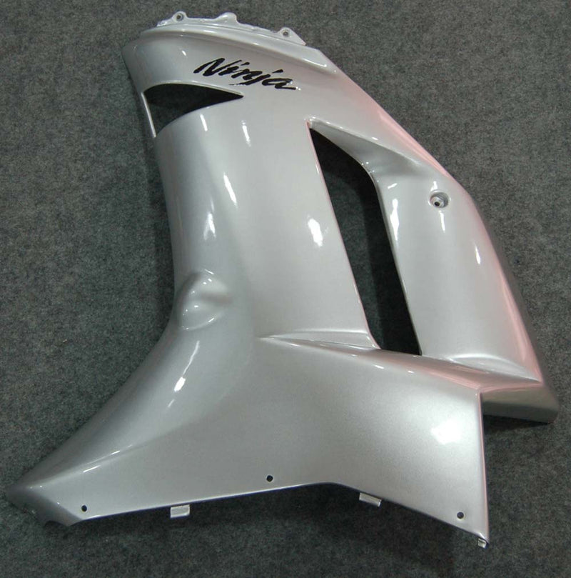 Fairings 2007-2008 Kawasaki ZX6R ZX636 Silver Ninja  Generic