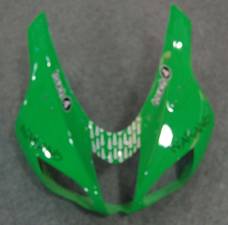 Fairings 2007-2008 Kawasaki ZX6R ZX636 أخضر أسود ZX6R عام