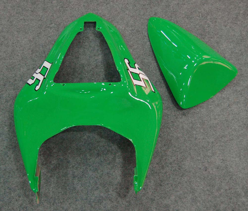 Fairings 2007-2008 Kawasaki ZX6R ZX636 Green Black  ZX6R  Generic