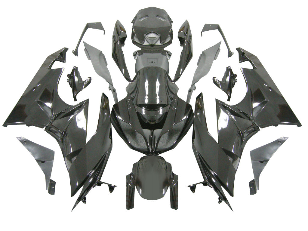 2009-2012 Fairings Kawasaki ZX6R ZX636 All Black Ninja  Generic