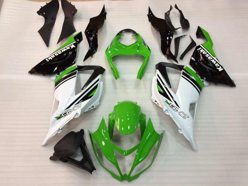 Fairings 2013-2018 Plastics Kawasaki ZX6R 636 Green White Ninja  Generic