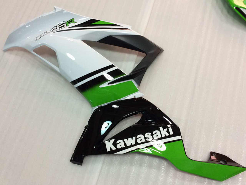 Fairings 2013-2018 Plastics Kawasaki ZX6R 636 Green White Ninja  Generic