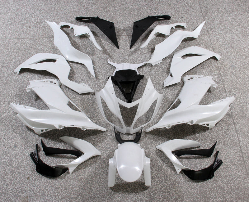 Fairings 2013-2018 Plastics Kawasaki ZX6R 636 White Ninja  Generic