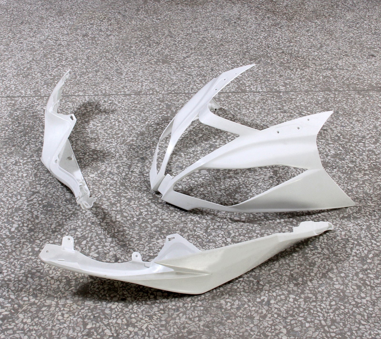 Fairings 2013-2018 Plastics Kawasaki ZX6R 636 White Ninja  Generic