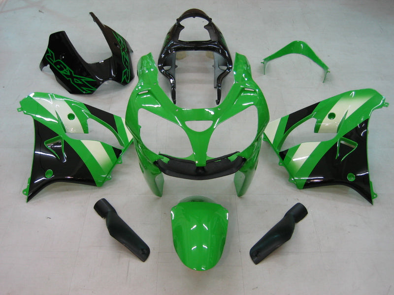 Fairings 2000-2001 Kawasaki ZX 9R أخضر أسود ZX9R عام