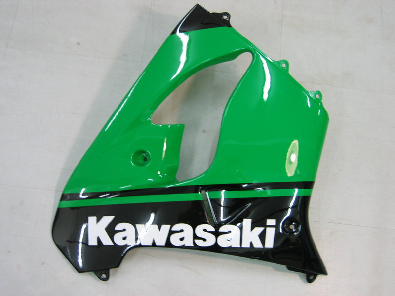 Fairings 2000-2001 Kawasaki ZX 9R أخضر أسود رقم 14 ZX9R عام