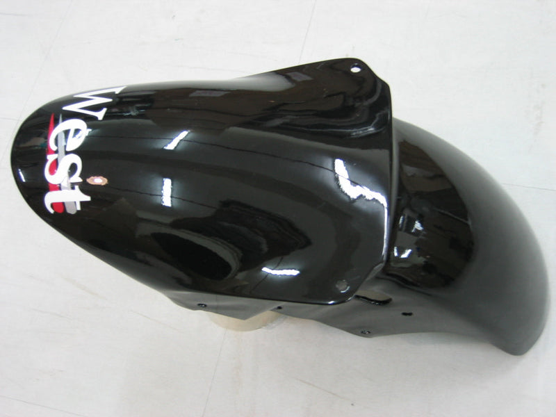 Carenados 2000-2001 Kawasaki ZX 9R Negro Blanco Oeste ZX9R Genérico