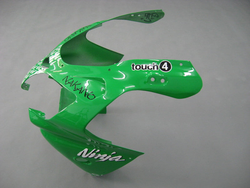 Fairings 2000-2001 Kawasaki ZX 9R Green Black No.56 Nakano  Generic