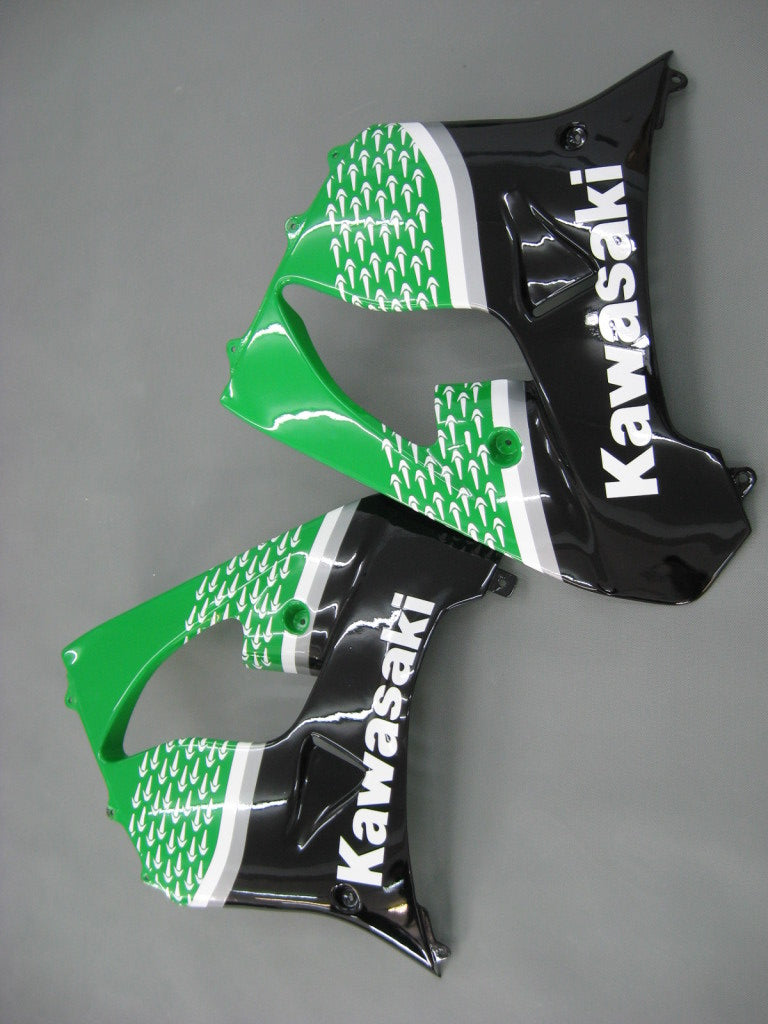 Fairings 2000-2001 Kawasaki ZX 9R أخضر أسود رقم 56 ناكانو عام