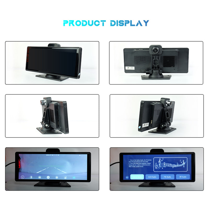 شاشة ذكية مقاس 10.26 بوصة DVR NTSC لحافلة شاحنة RV + كاميرا احتياطية للرؤية الخلفية
