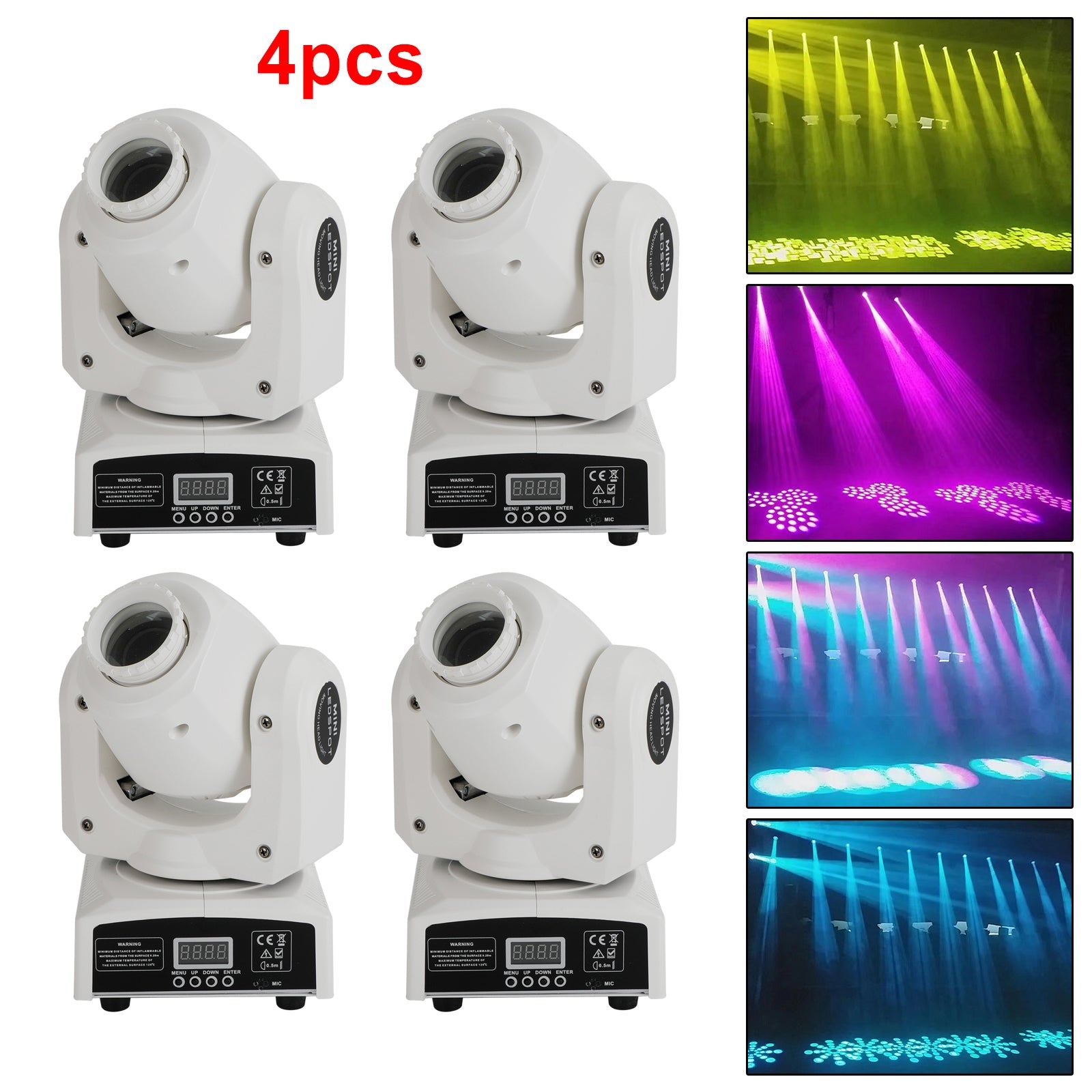 1/2/4 Moving Head 120W 8Gobo Stage Lighting RGBW LED DJ DMX Beam Bar Party Light