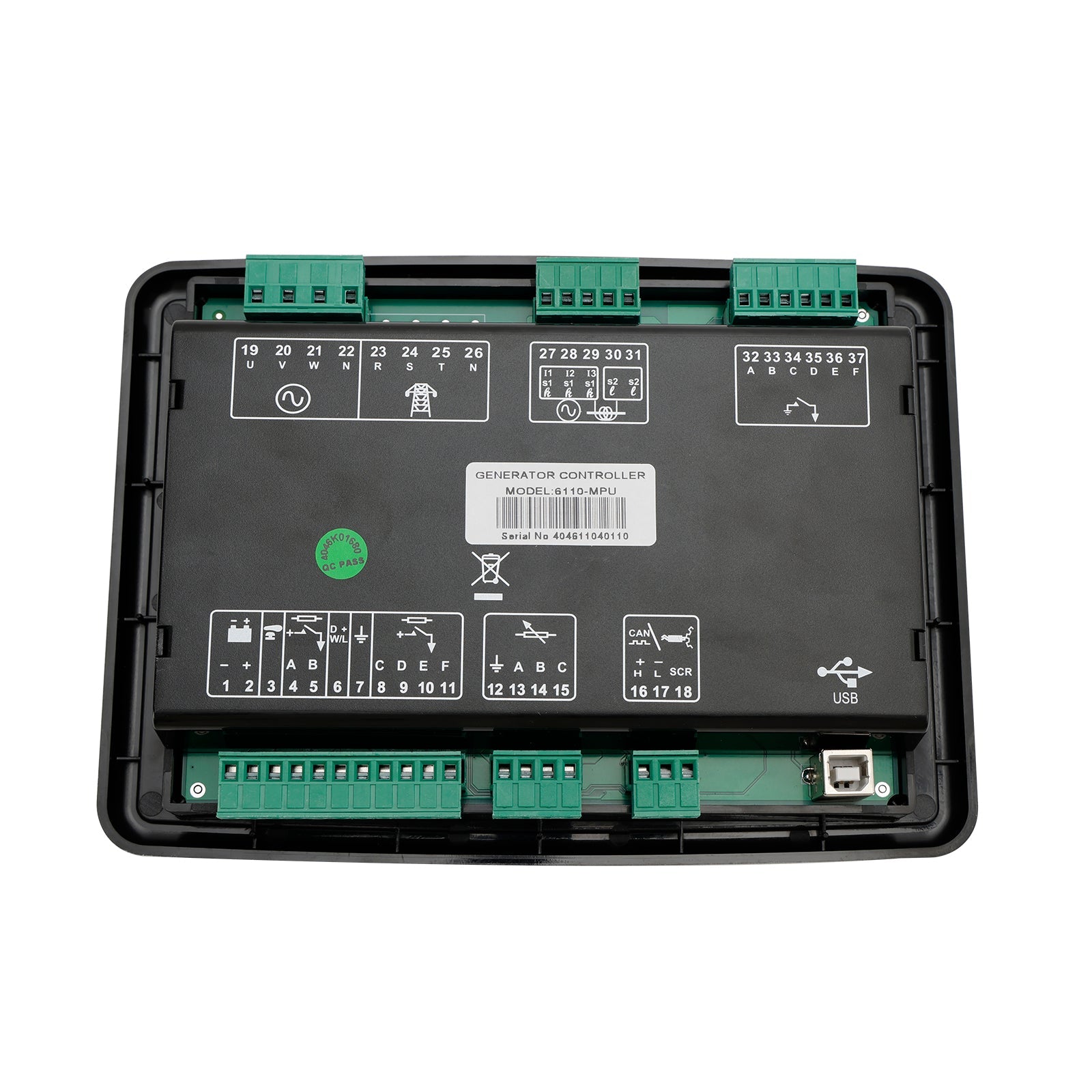 Panel de control de grupo electrógeno diésel con arranque automático del controlador del generador DSE6110