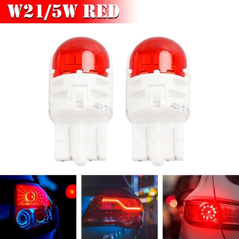 لسيارة فيليبس 11066RU60X2 Ultinon Pro6000 LED-RED W21/5W أحمر مكثف 75/15lm
