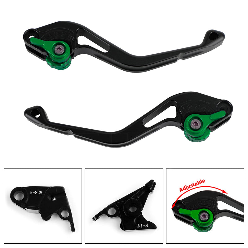 Palanca de freno de embrague corto para Kawasaki ZZR600 ZX6R ZX9R ZX10R Z1000