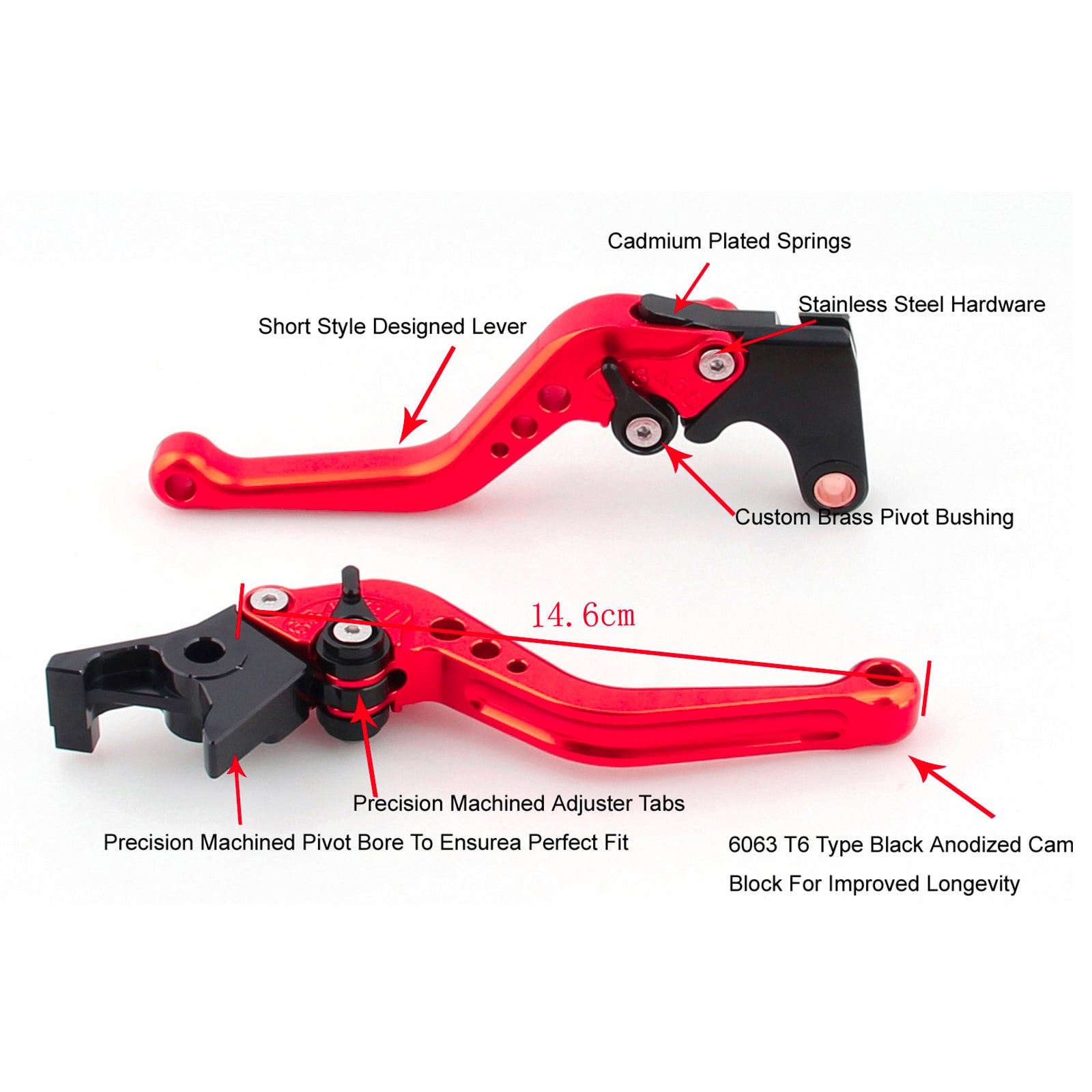 Short Clutch Brake Lever For Honda CB500F CBR500R 13-15 CBR300RR CB300F 14-16 Generic