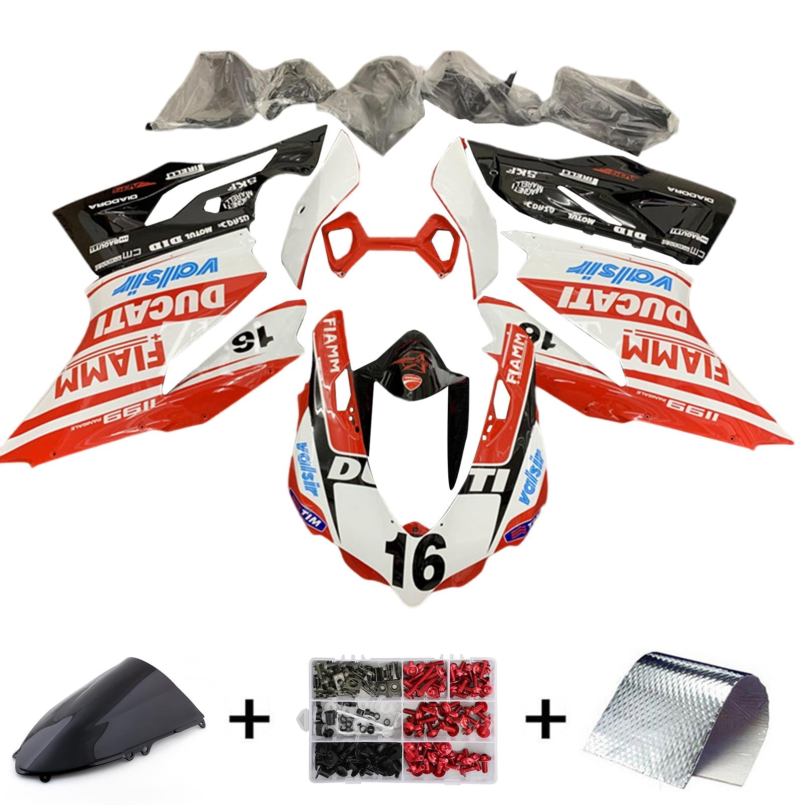 Ducati 1199 899 2012-2015 Kit Carenado Carrocería Plástico ABS