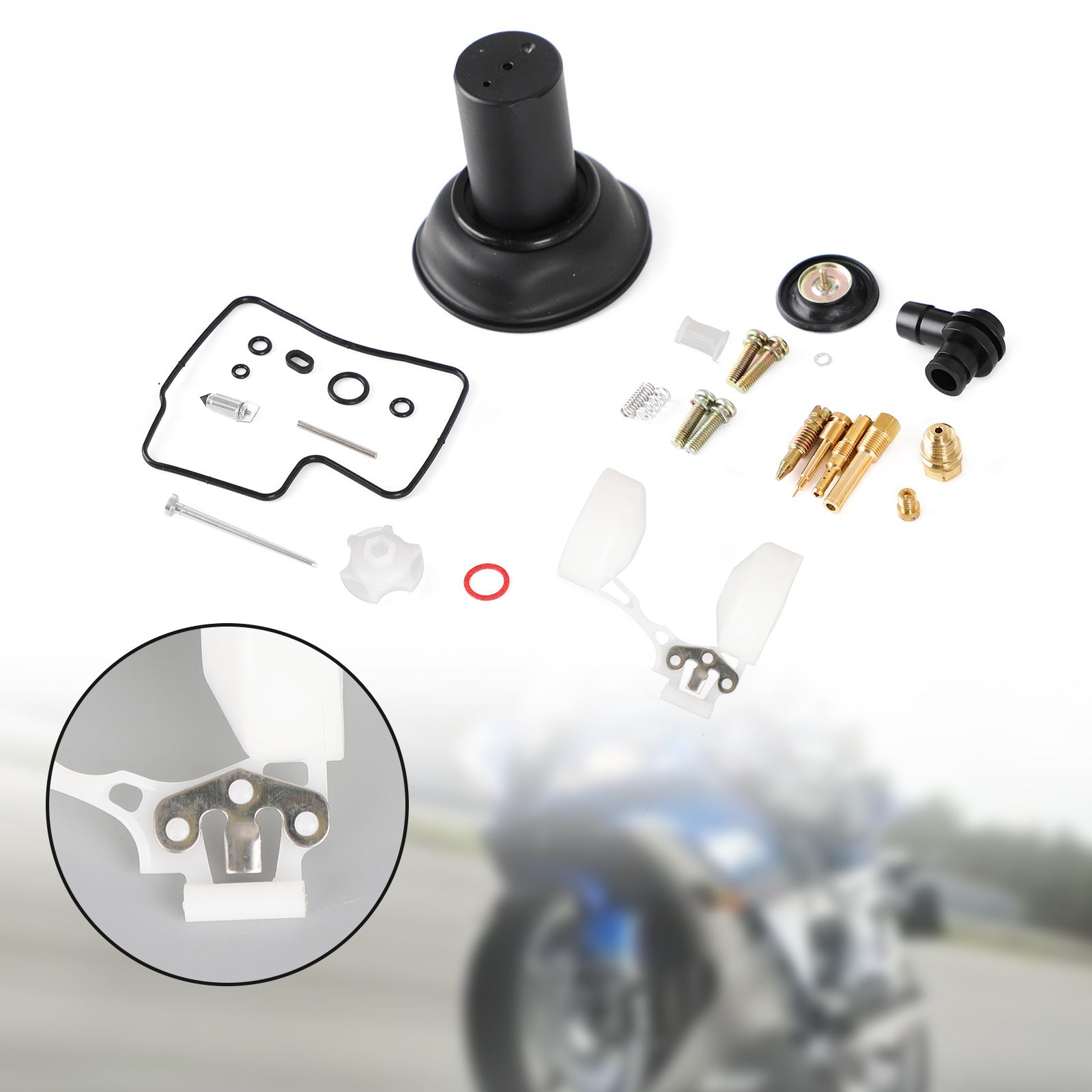 Carburetor Carb Rebuild Kit With plunger & float fit for Honda VLX600 Steed 600 Generic