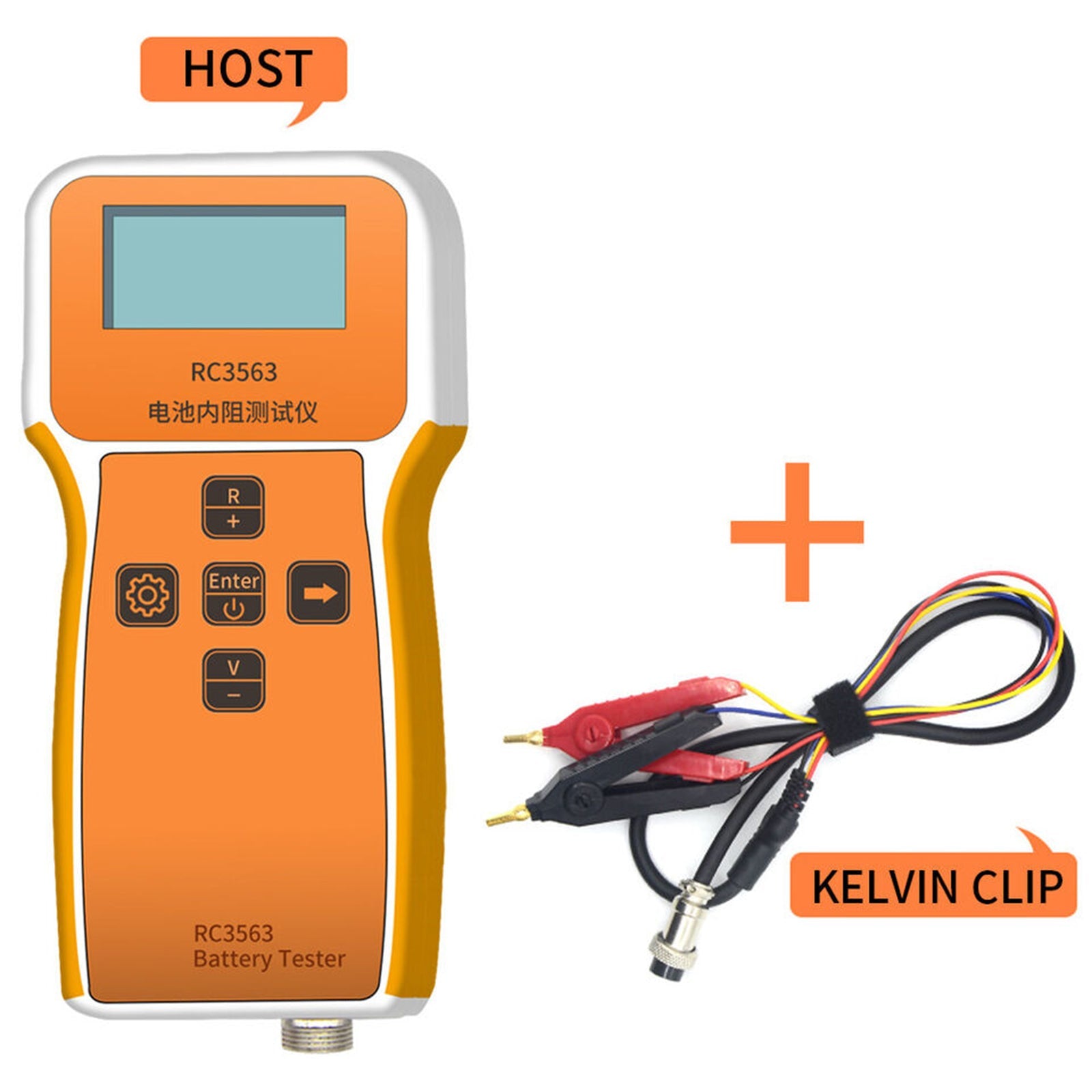 Medidor de voltaje de batería RC3563 Detector de probador de voltaje de resistencia interna