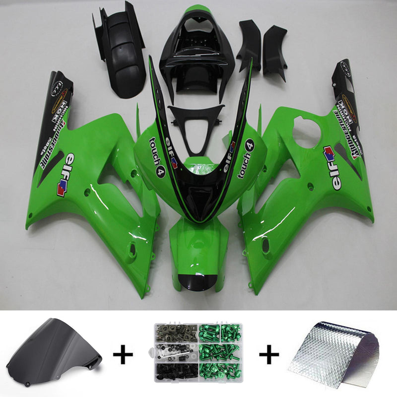 Kawasaki ZX6R 636 2003-2004 Fairing Kit Bodywork Plastic ABS