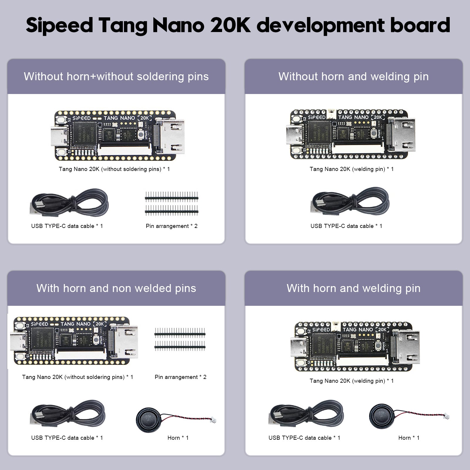 لوحة تطوير Sipeed Tang Nano 20K مفتوحة المصدر FPGA لعبة ريترو مع مكبر صوت