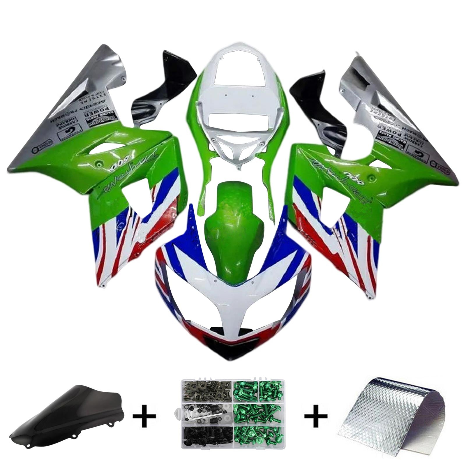 Amotopart Triumph Daytona 600 650 2002-2005 Fairing Kit Bodywork Plastic ABS