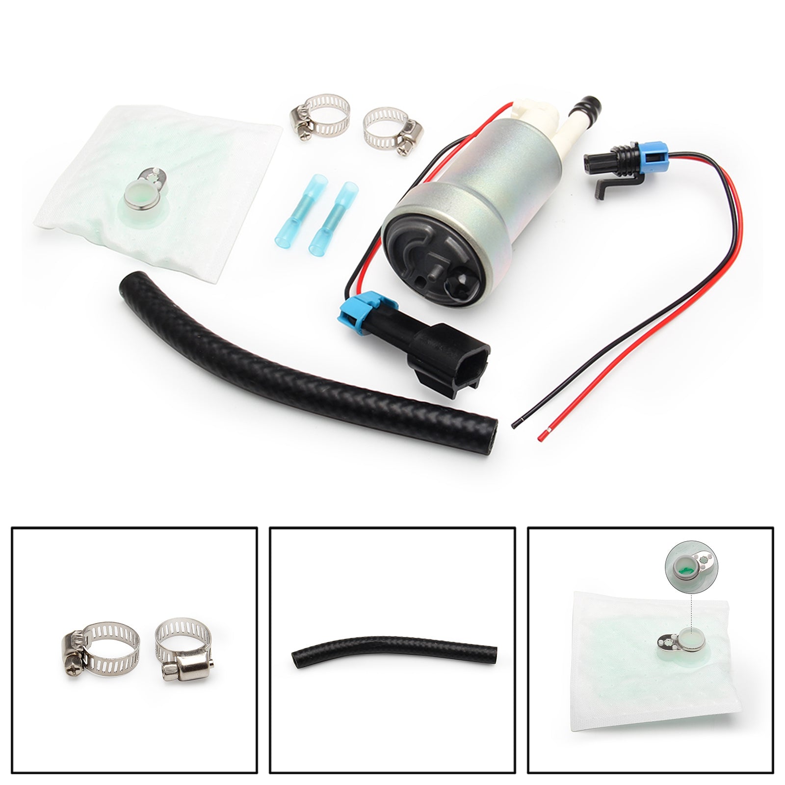 Walbro TI 525lph F90000285 Hellcat Fuel Pump & Install Kit E85 Compatible