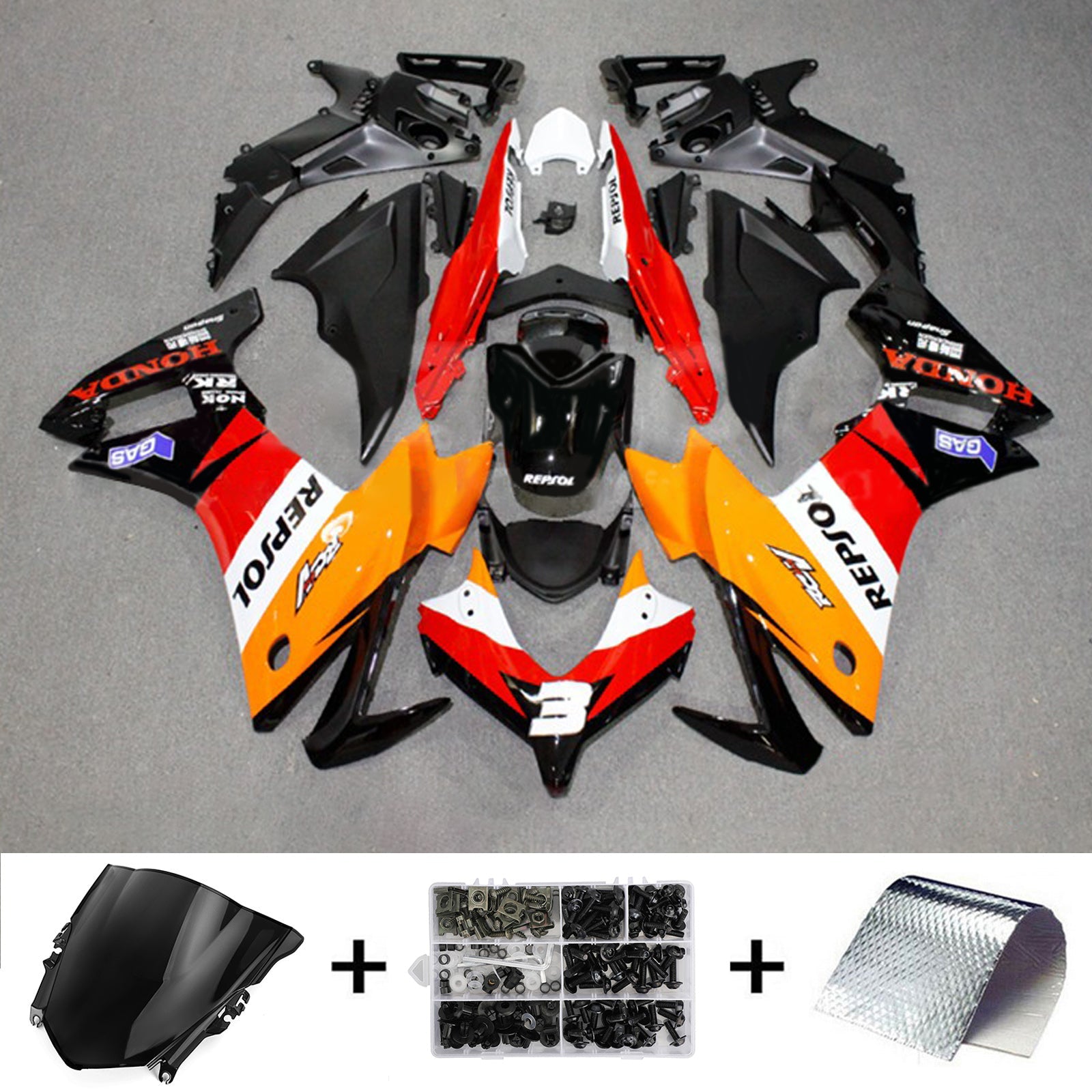 Honda CBR500R 2013-2015 Fairing Kit Bodywork Plastic ABS