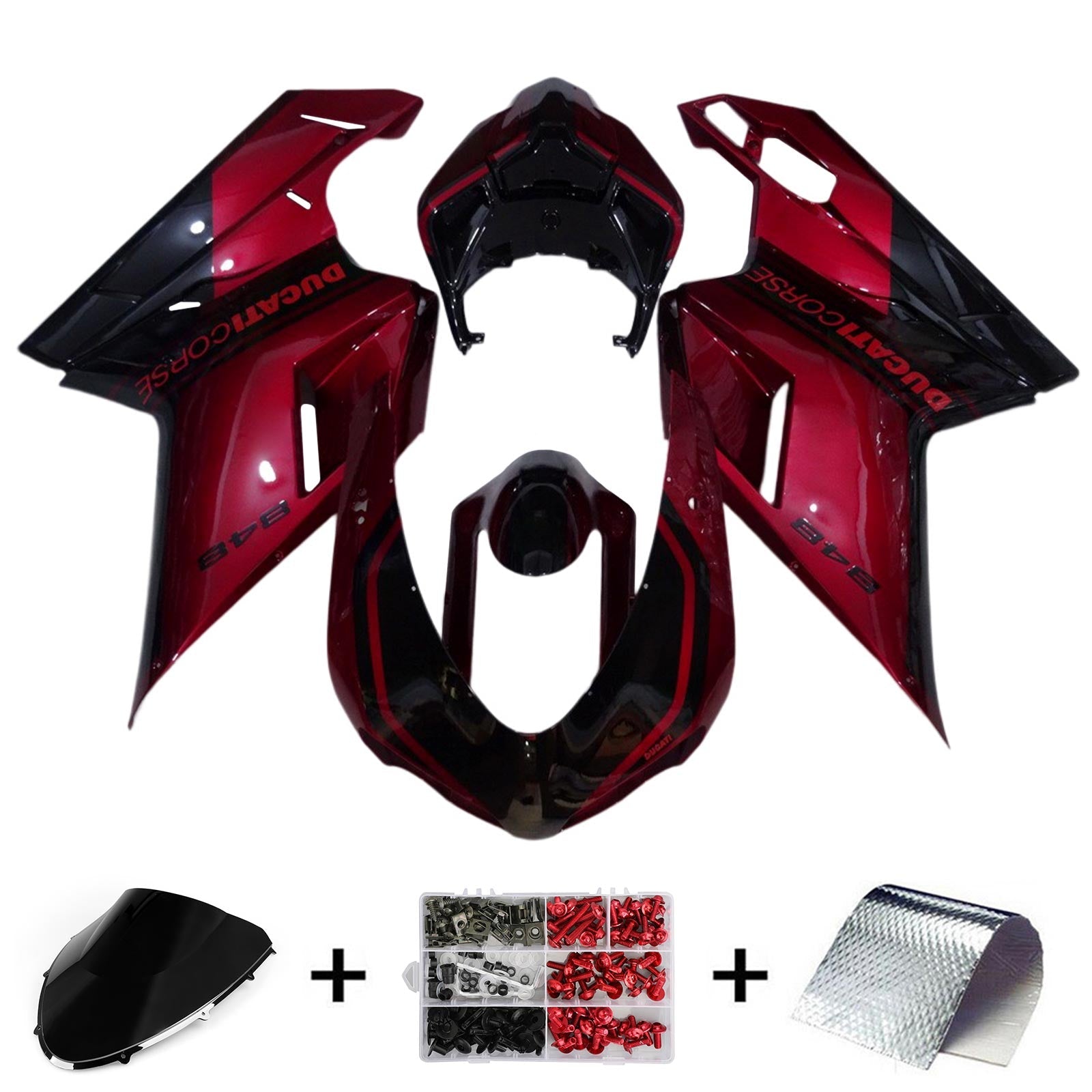 Ducati 1098 1198 848 2007-2011 Kit Carenado Carrocería ABS