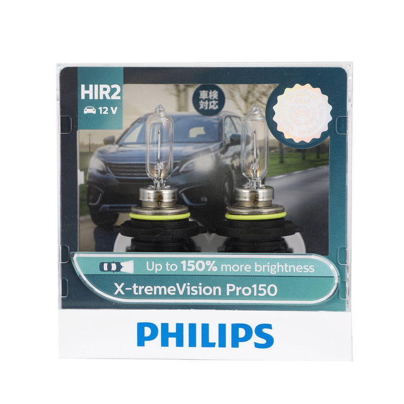 HIR2 لـ Philips X-tremeVision Pro150 + 150% المزيد من اللمعان 12V55W 9012XVPS2 عام