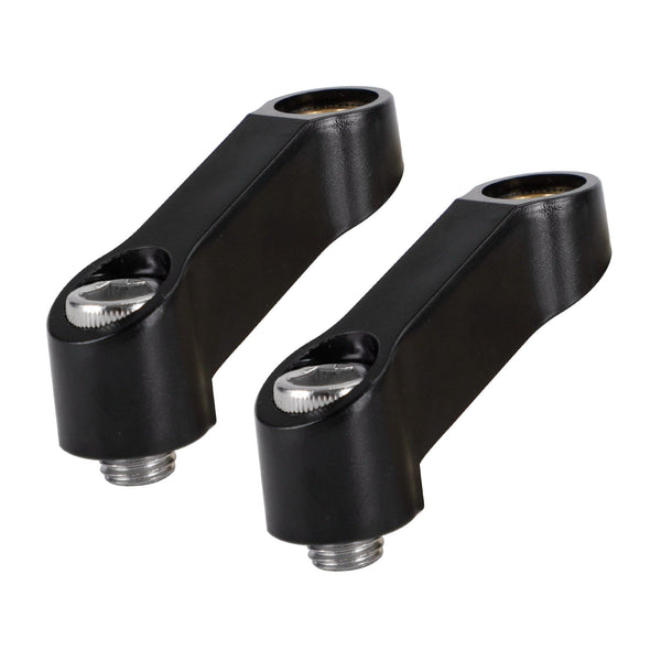 Extensor de espejo de plástico para motocicleta, elevador, extensión, negro, 10 mm, M10 para Yamaha