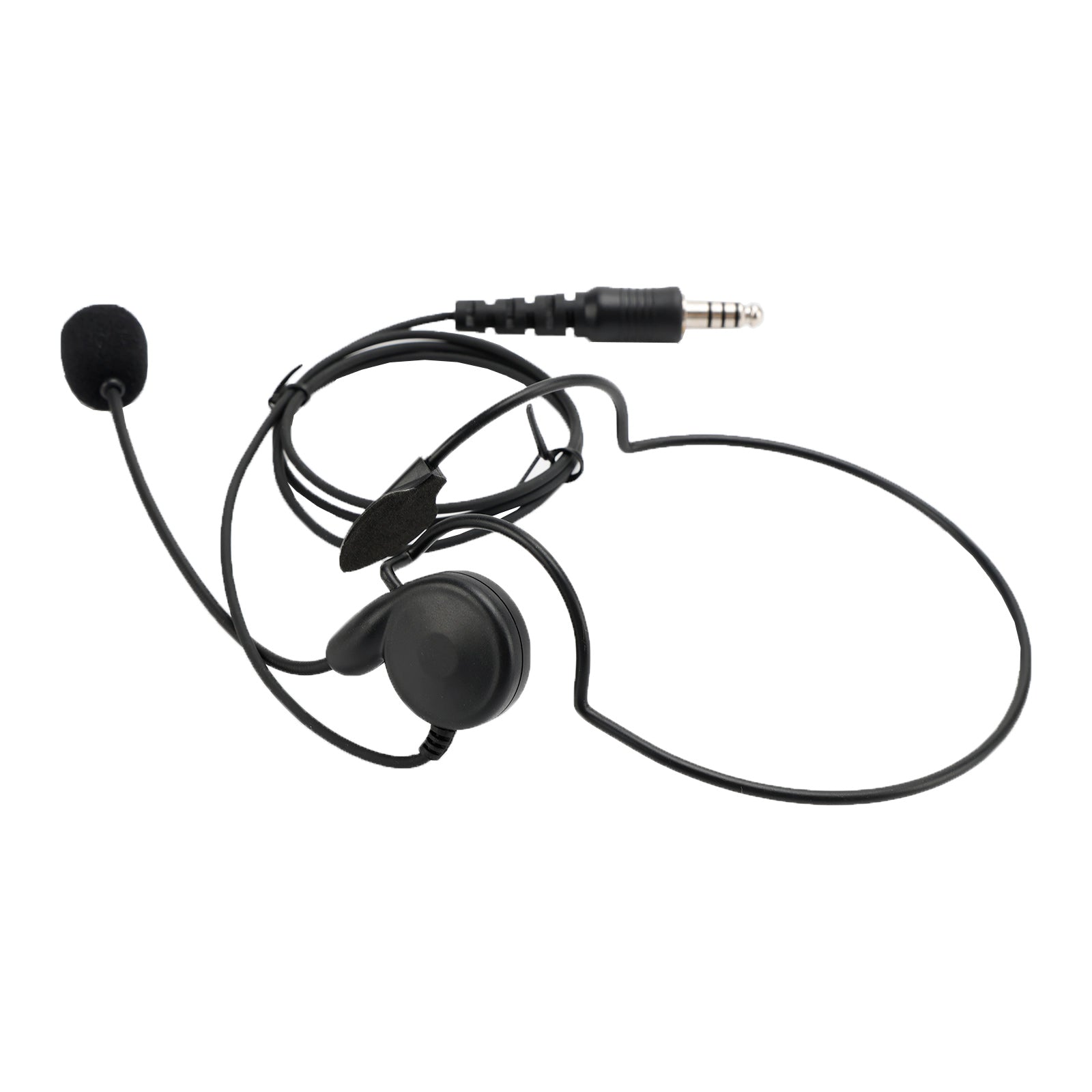 7.1-C7 Ordinary Rear Mount Big Plug Tactical Earhook Headset Earphone In-ear