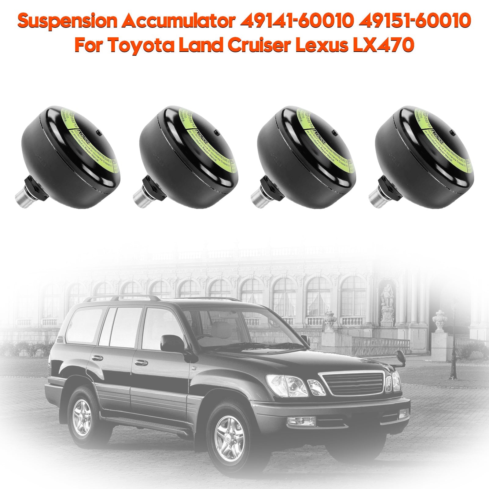 Acumulador de suspensión 49141-60010*2 49151-60010*2 para Toyota Land Cruiser Lexus