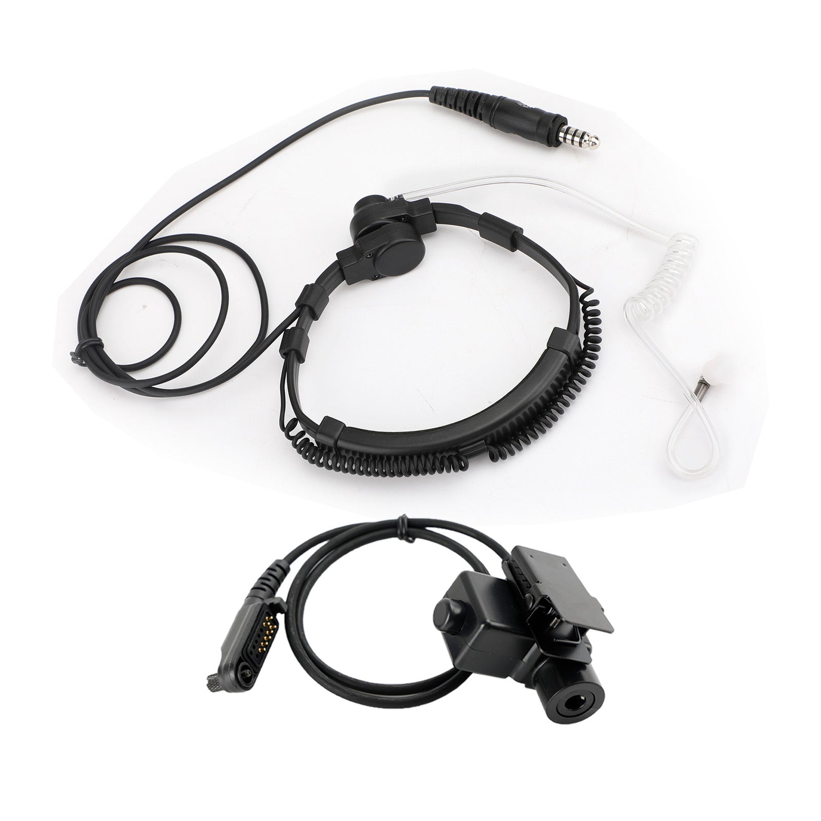 7.1mm Big Plug Tactical Throat Headset 6-Pin U94 PTT For HYT PD682g PD662g PD665