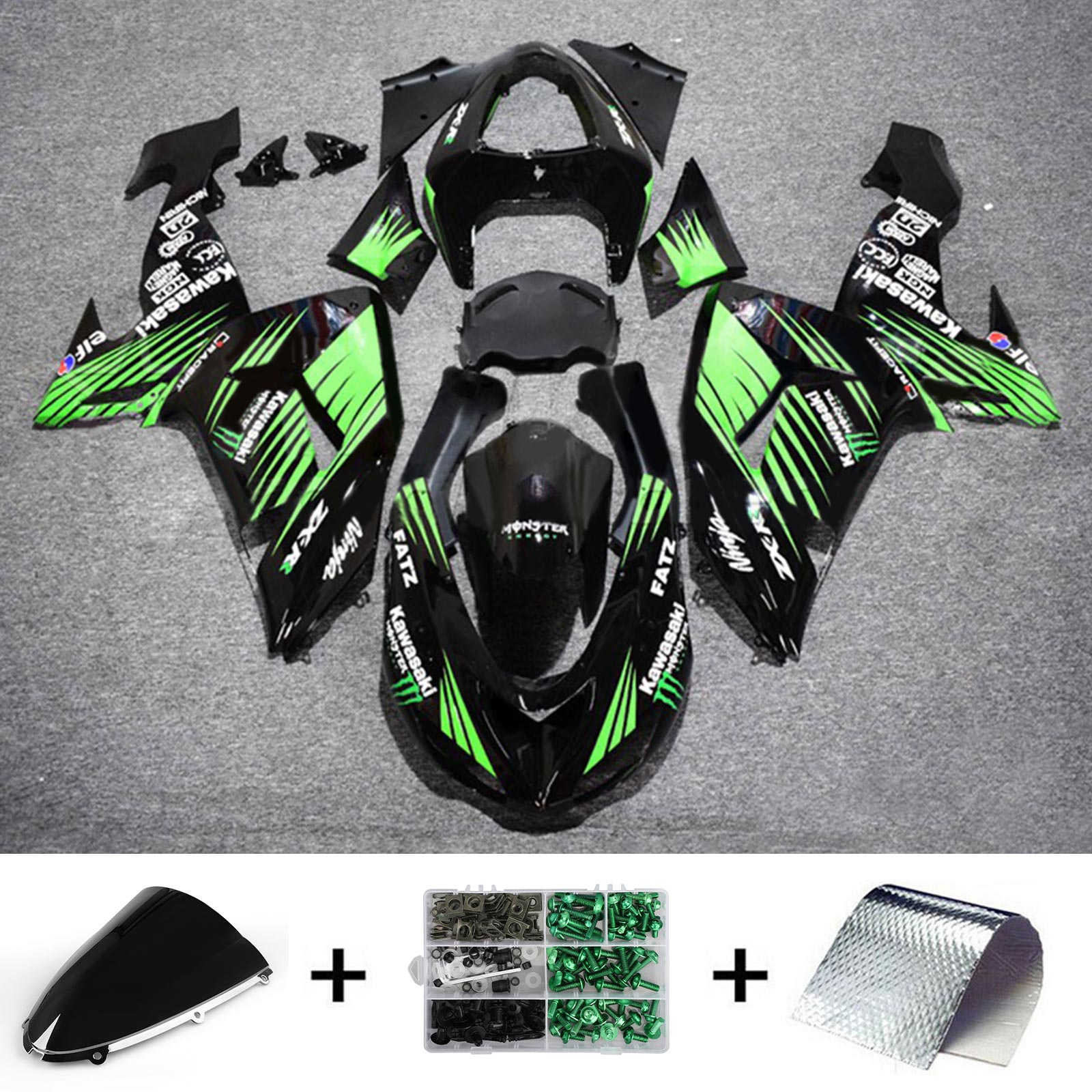 Kawasaki ZX10R 2006-2007 Fairing Kit Bodywork Plastic ABS