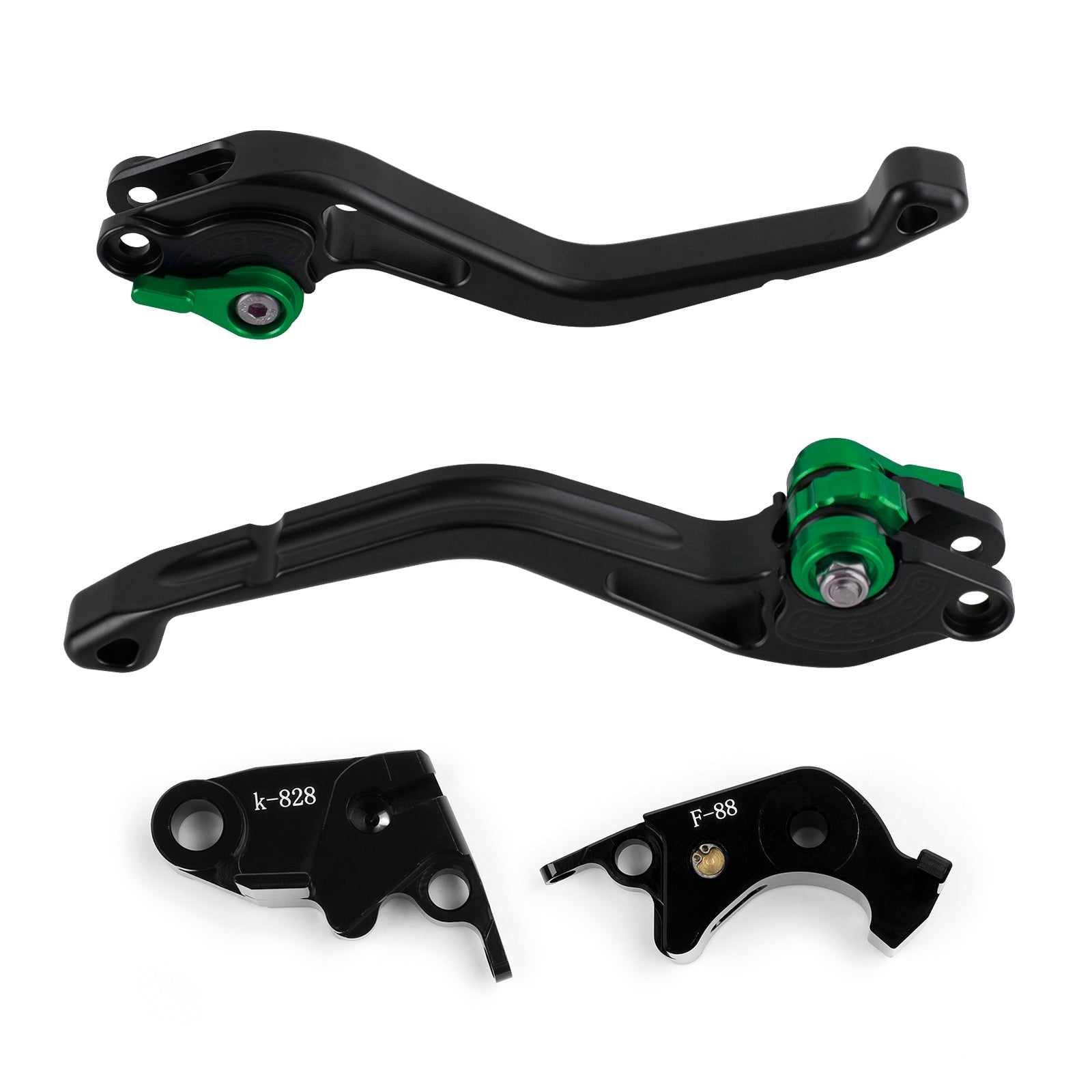 Palanca de freno de embrague corto para Kawasaki Z750R Z1000 ZX10R ZX6R/636